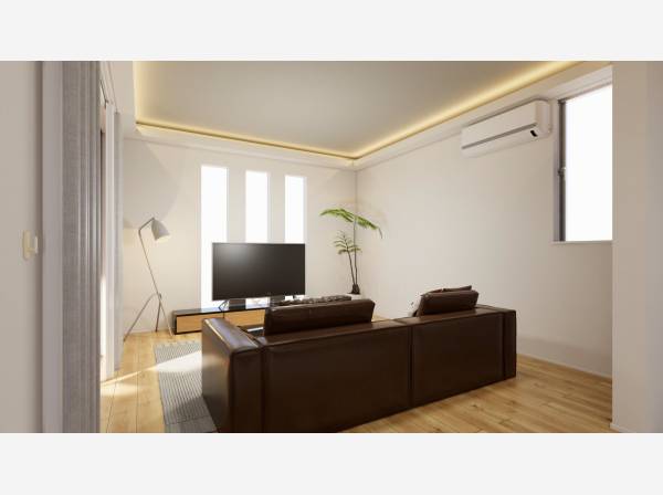 陽当たりも良好で明るい室内です！＊完成イメージパース。