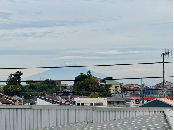 屋上に富士を望むナイスロケーション