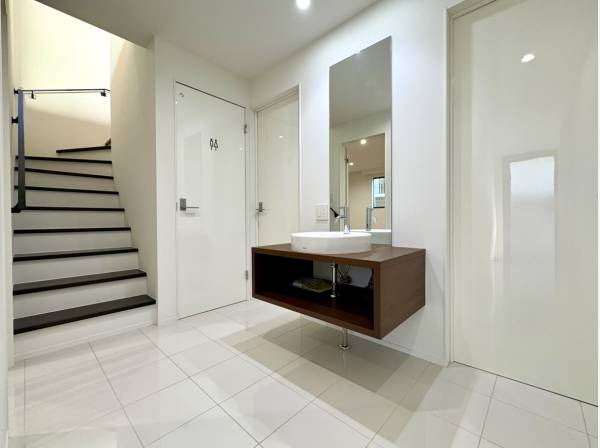 1階にも手洗いスペースが設けられています