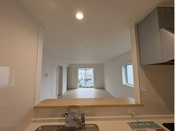 カウンターキッチンからの眺めです。家族との会話が楽しいです。