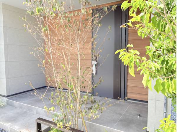 玄関周りの植栽は湘南らしいさを醸し出しています！