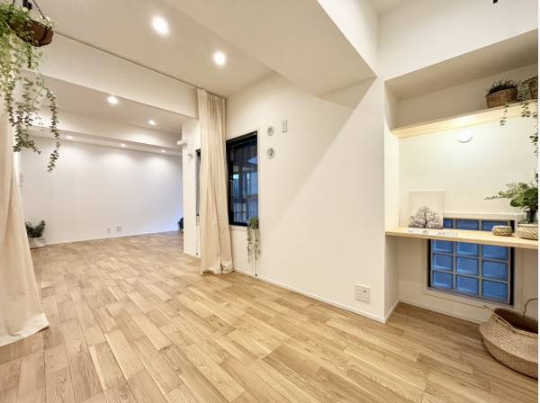 カーテンを閉めてプライベートな感じで使用できます