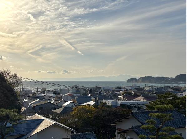 リビングからも海を眺めます。