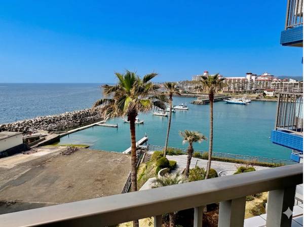 バルコニーからの眺望です。