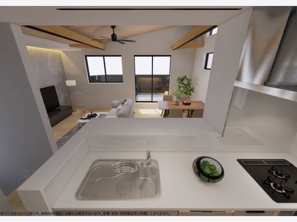 完成予想パース（LDK）