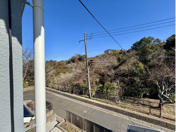 バルコニーから気持ちの良い緑を感じます