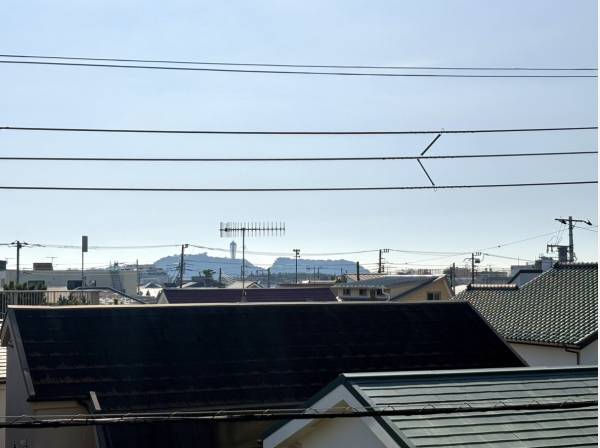 江ノ島が望めました！花火も楽しめそうですね♪