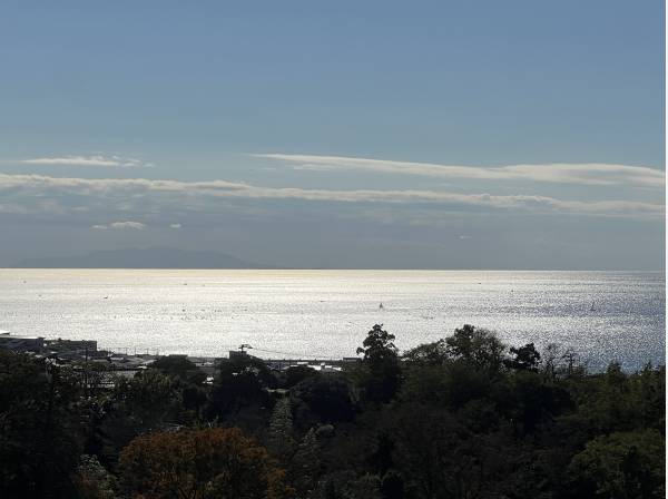 水平線を綺麗に望みます