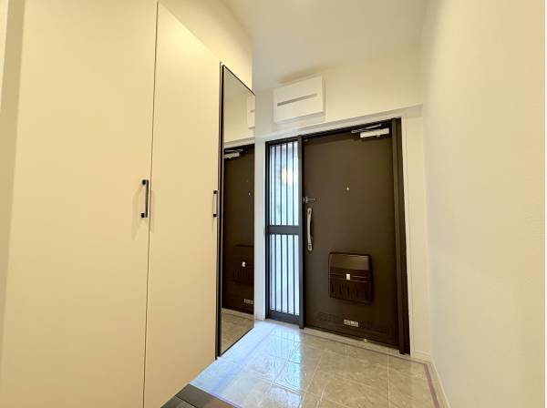 全身鏡で身支度もスムーズに