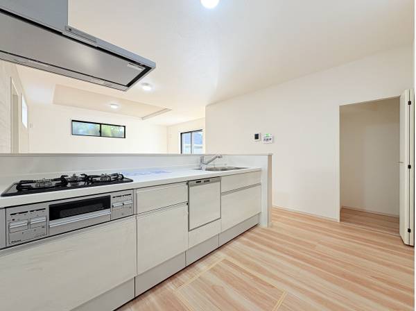 会話が弾む対面式キッチン