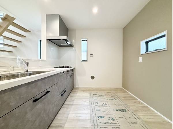 キッチンスペースも広々としています