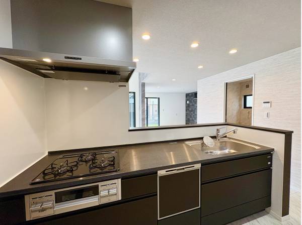 食洗器付きのシステムキッチン