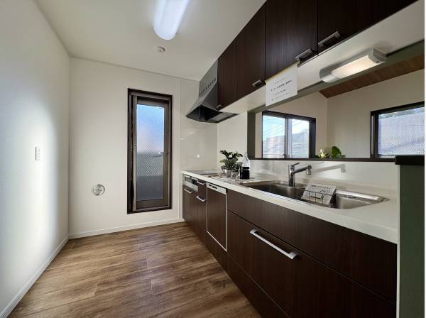 勝手口のあるキッチン