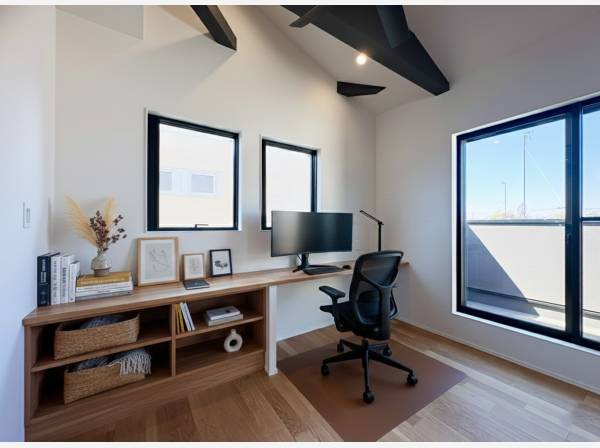 LDKカウンターは多目的にお使い頂けます。※家具等はCGによるイメージ