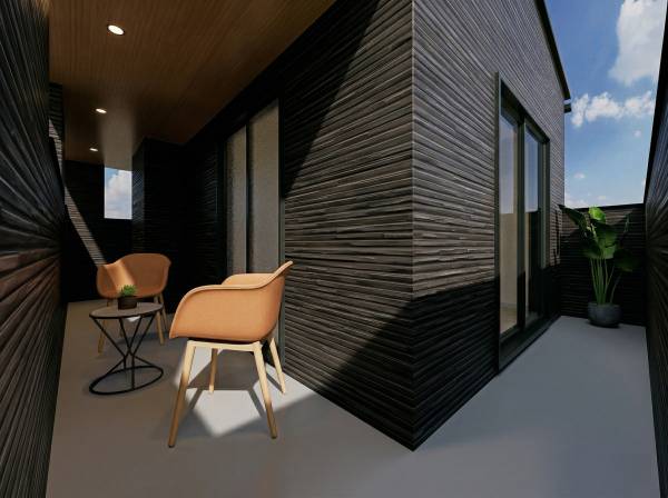 インナーバルコニーはワイドタイプ※イメージパースになります