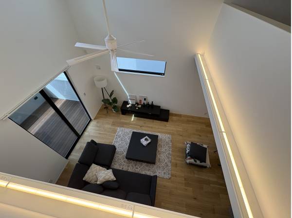 ロフトから見ています