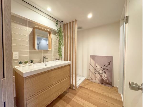 洗面も新しくデザインされた様です。