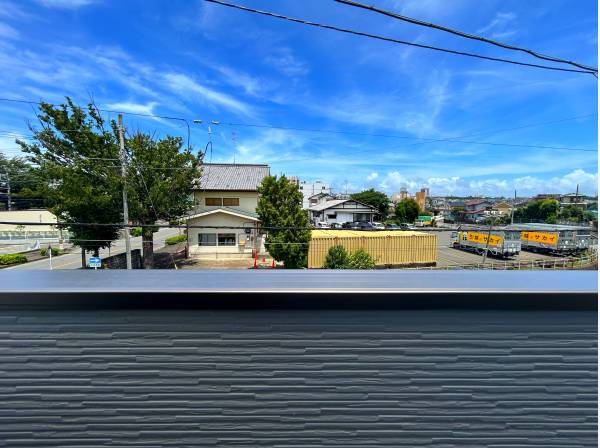 ２階バルコニーからの景色