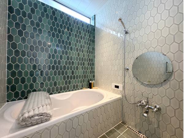 バスルームも唯一無二の空間に仕上がっています