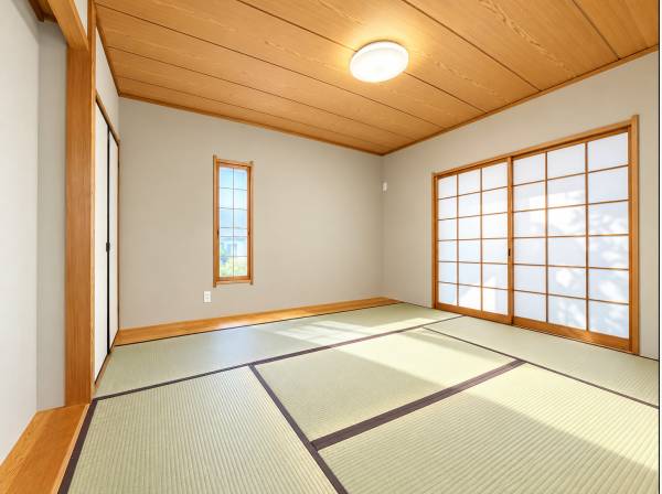 木の温もり感じる和室空間。