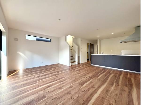 開放的なオープンキッチンのLDK