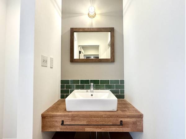 オリジナリティ溢れる洗面台