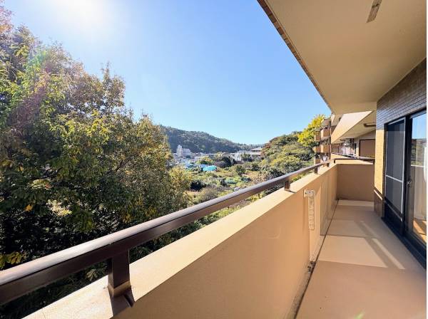 バルコニーからは葉山の自然をたくさん感じることができます