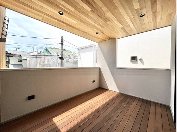 開放的なインナーバルコニー