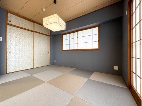 琉球畳ならではのカラートーンがおしゃれですね