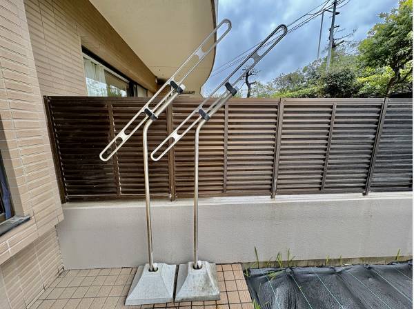 お庭で大きな布団や洗濯物を沢山干したいですね！