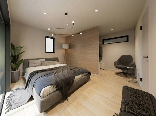 ベッドルームは広々と約11帖になります※イメージパースになります