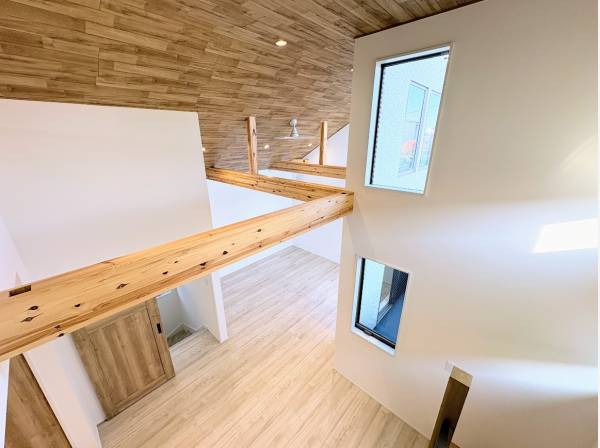 ロフトから見たLDK