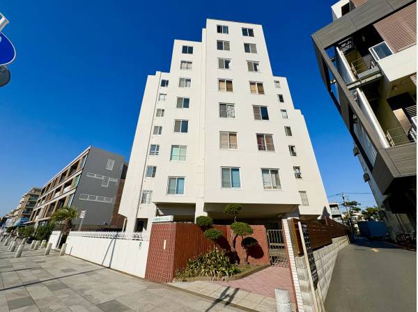 海沿いに似合う白基調の外観です