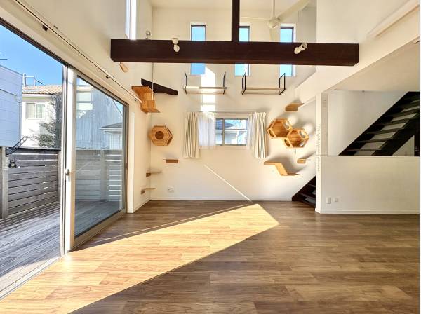 天井高で開放感なリビング