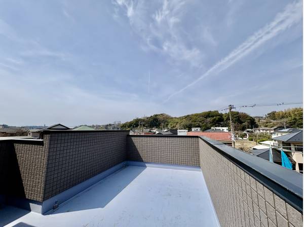 ルーフバルコニーの眺望はいいですよ！