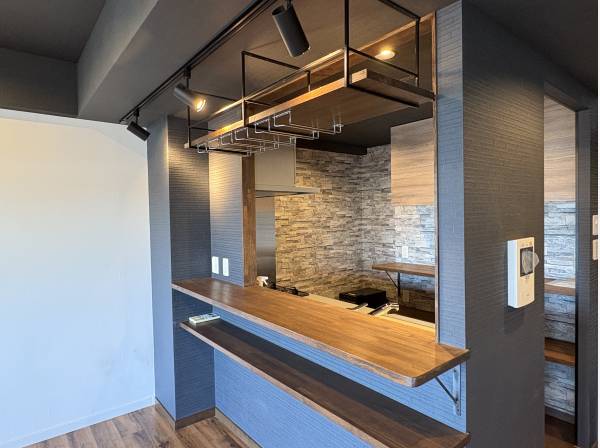 明るいキッチンカウンターです