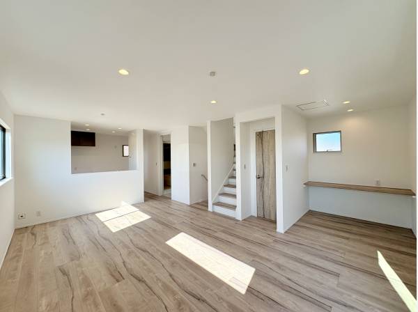 20帖の広々したLDK。