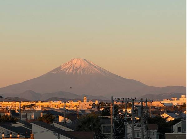 富士山をご覧のサイズで一望