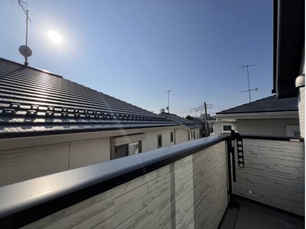 バルコニーは風通しが良く心地良いです

