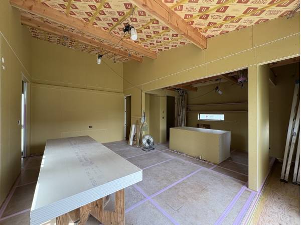 開放感あふれる22帖のLDKを建築中です