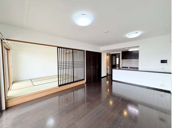 １８帖あるLDK広々と使える空間です