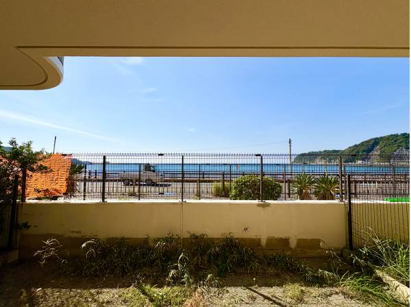 １階のお部屋ですが海の眺望は◎