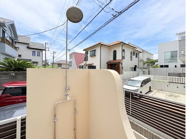 外部シャワー完備