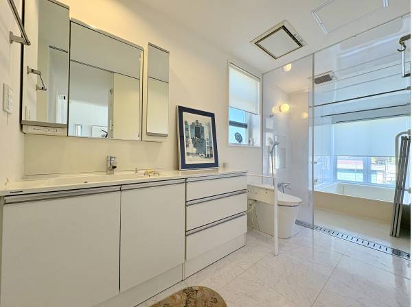 水回り集約され、使い勝手がいいサニタリースペースです