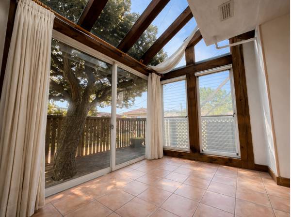 大樹を抱く窓際の特等席