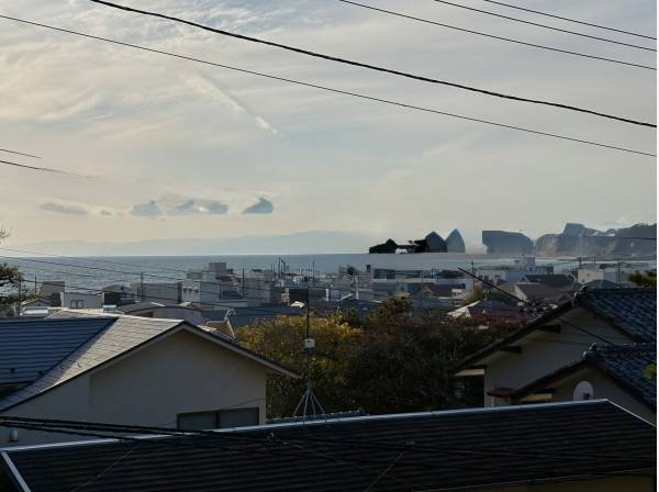 海を眺めます。