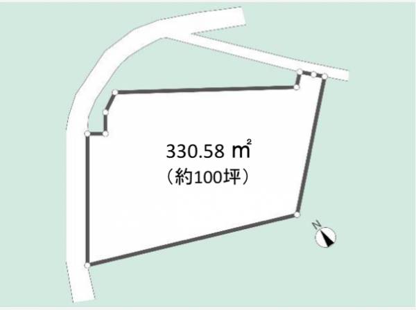 土地面積は330.58㎡（約100坪）