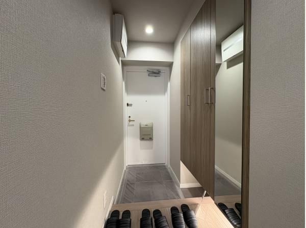 全身鏡で身支度も素早く済ますことができます