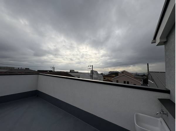 屋上です