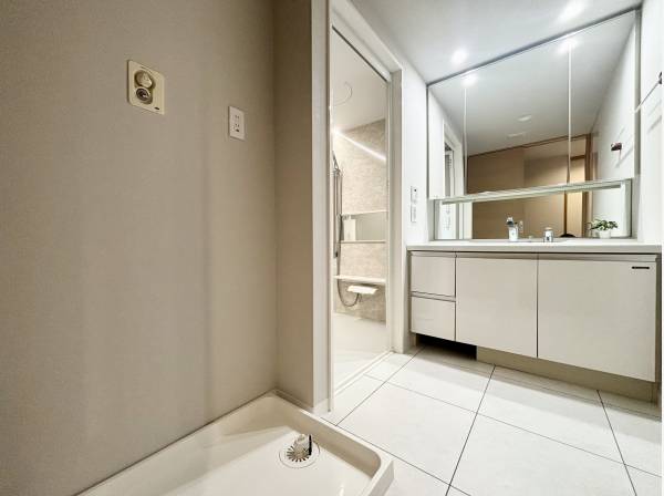 大変ゆとりのあるサニタリスペース